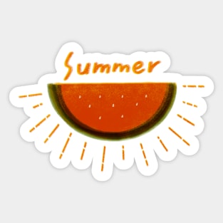 Summer sunshine - watermelon Sticker